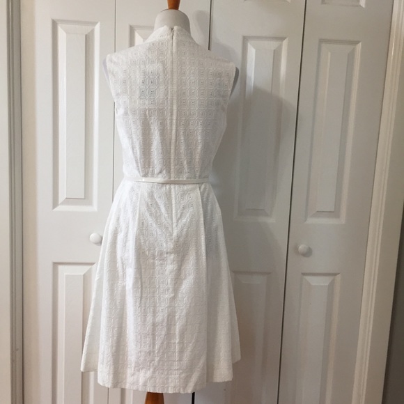 NWT! Kate Spade White Eyelet Brittany Dress + Belt - Picture 4 of 8